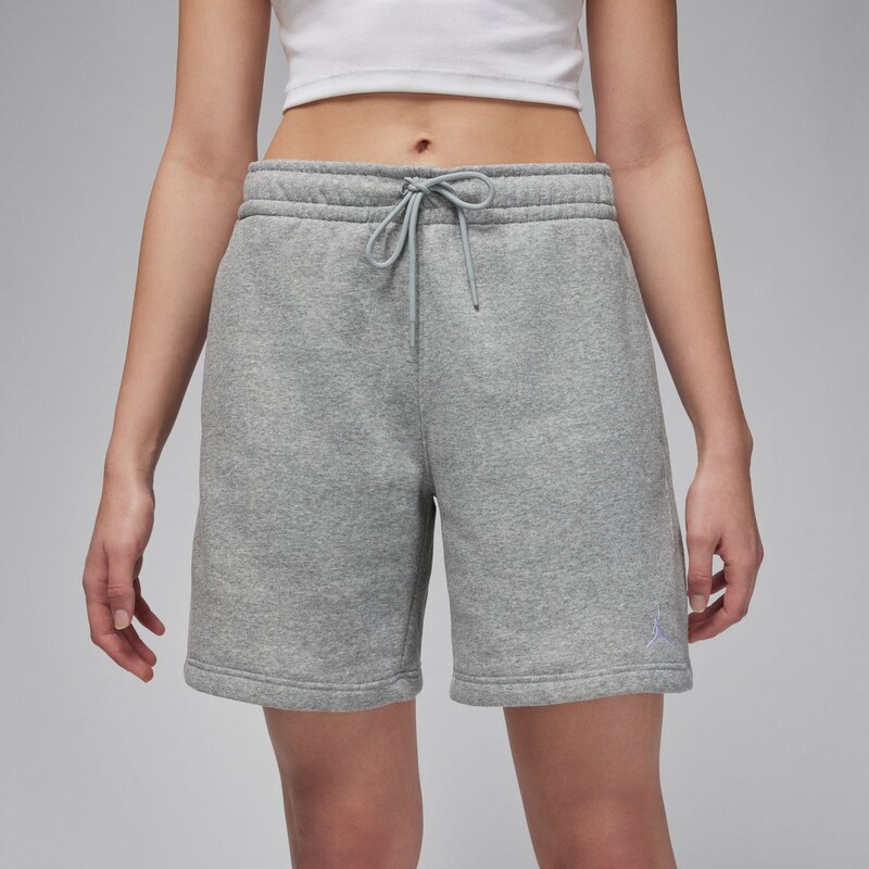 Jordan Brooklyn Fleece Wmns Shorts Heather Grey - Dámske - Kraťasy 66358457