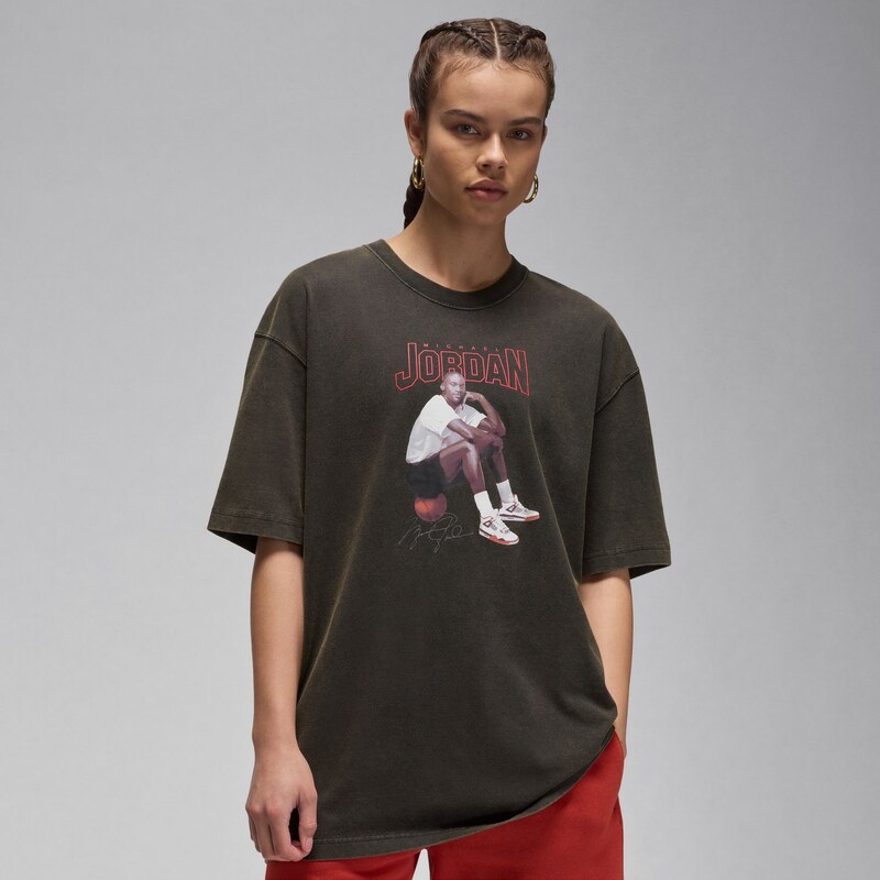 Jordan Wmns Oversized Graphic Tee Black - Dámske - Tričko Jordan - 66358462