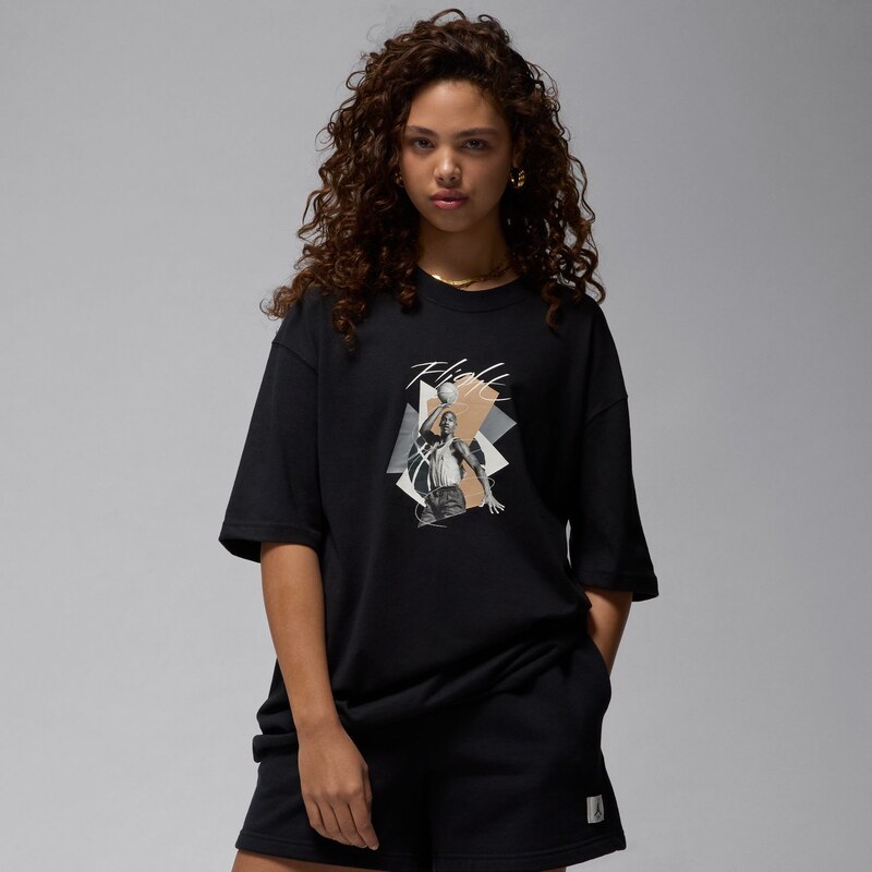 Jordan Wmns Oversized Graphic Tee Black - Dámske - Tričko Jordan - 66358520