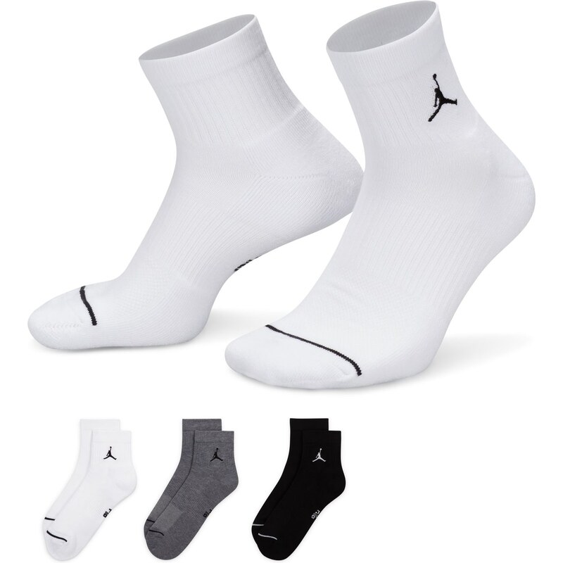 Jordan Everyday Ankle Socks 3-Pack Multi-Color - Unisex - Ponožky 66358619
