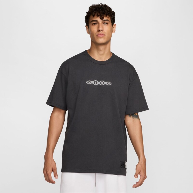 Nike Max90 Basketball Tee Anthracite - Pánske - Tričko Nike - Čierne - 66358656