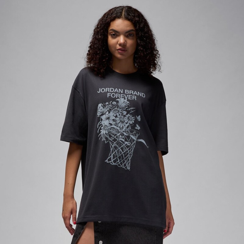 Jordan Wmns Oversized Graphic T-Shirt Black - Dámske - Tričko Jordan - 66358701