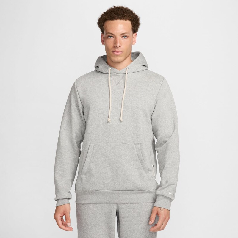Nike Standard Issue Mens Dri-FIT Pullover Basketball Hoodie Grey - 66358707