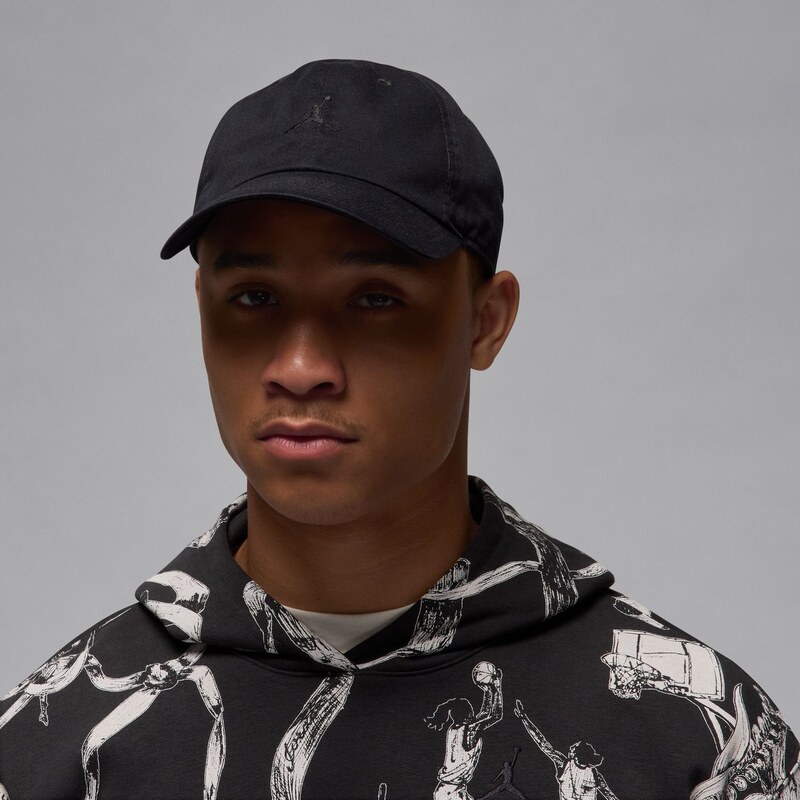 Jordan Club Unstructured Curved-Bill Hat Black - Unisex - Šiltovka 66358731