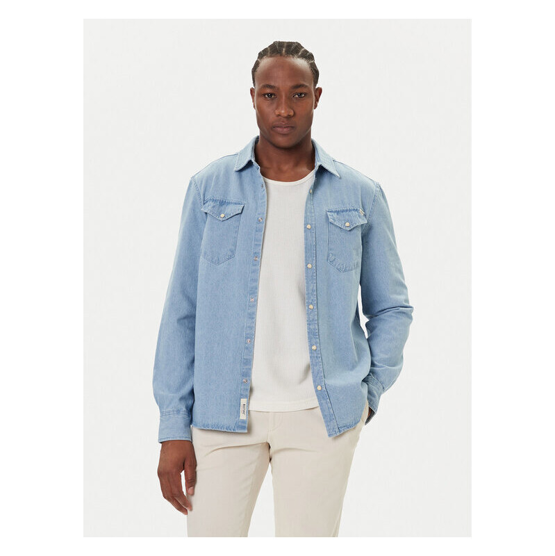 džínsová košeľa Mustang 65393199