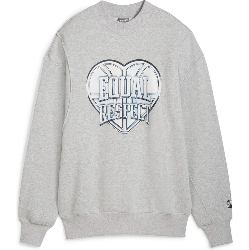 Puma Cherry On Top Graphic Crewneck Light Grey - Dámske - Mikina Puma 66358989