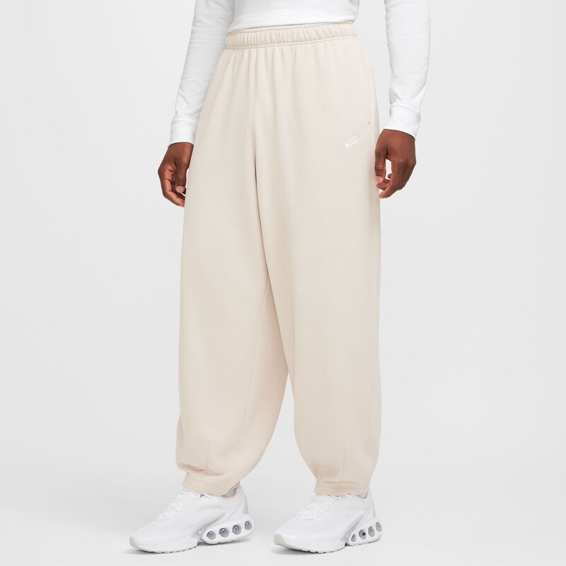 Nike Club Fleece Oversized French Terry Pants Light Orewood - Pánske - 66359116