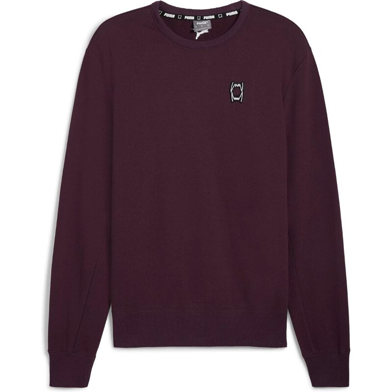 Puma Pivot Basketball Crewneck Midnight Plum - Pánske - Mikina Puma - 66359155