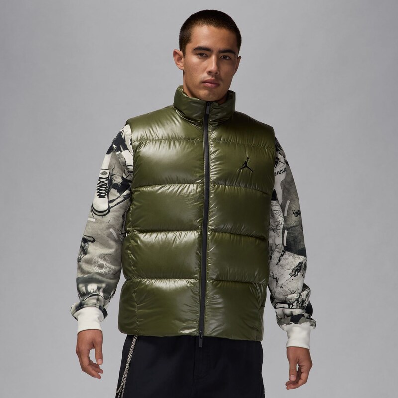 Jordan Flight Down Vest Medium Olive - Pánske - Vesta Jordan - Zelené 66359252