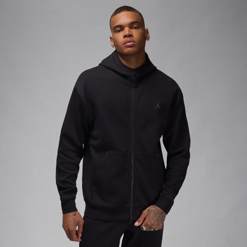 Jordan Dri-FIT Sport Hoop Fleece Full-Zip Hoodie Black - Pánske - 66359270
