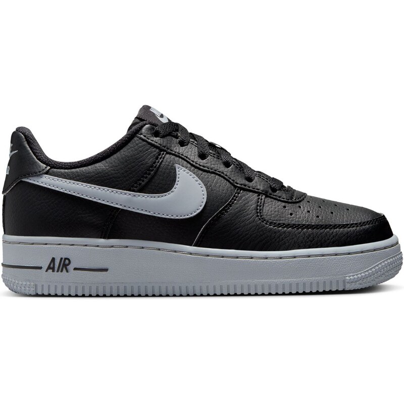 Nike Air Force 1 Black Wolf Grey (GS) - Detské - Tenisky Nike - Čierne 66359320