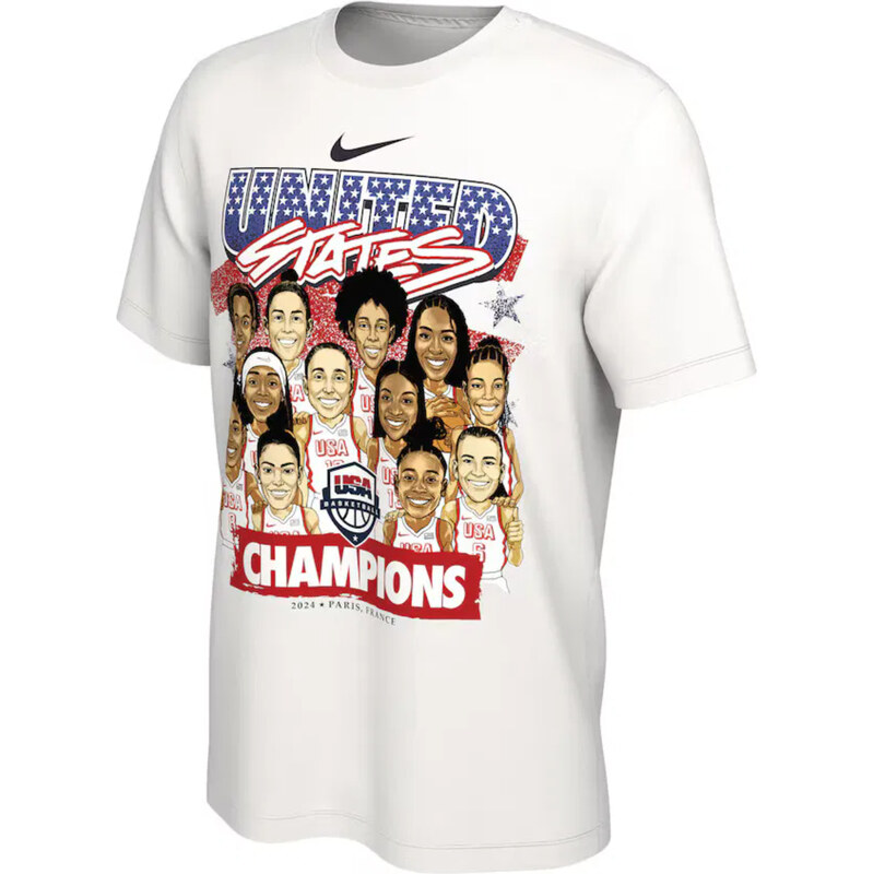 Nike USA Caricature Wmns Tee White - Dámske - Tričko Nike - Biele - 66359437