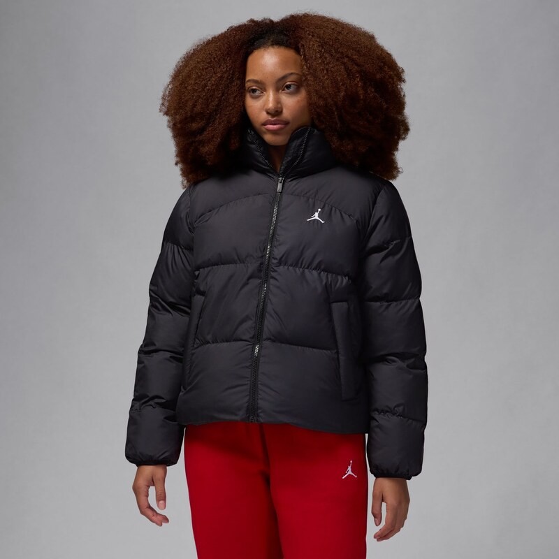 Jordan Wmns Puffer Jacket Black - Dámske - Bunda Jordan - Čierne - 66359452