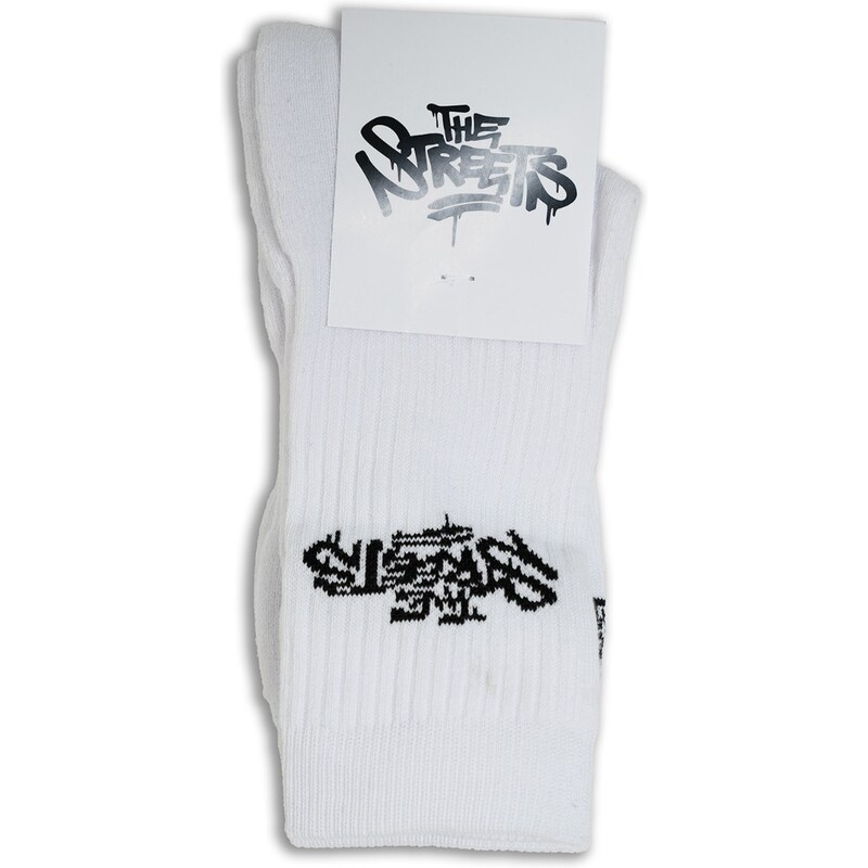 The Streets Tag Socks White - Unisex - Ponožky The Streets - Biele - 66359552