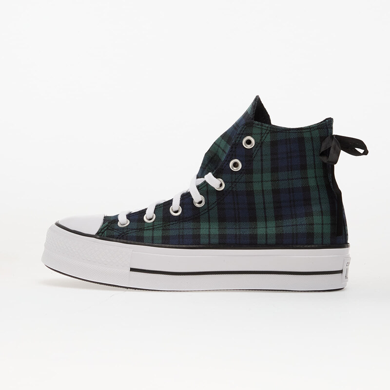 Converse Chuck Taylor All Star Lift Platform Plaid Hi Navy/ Black/ 65390949