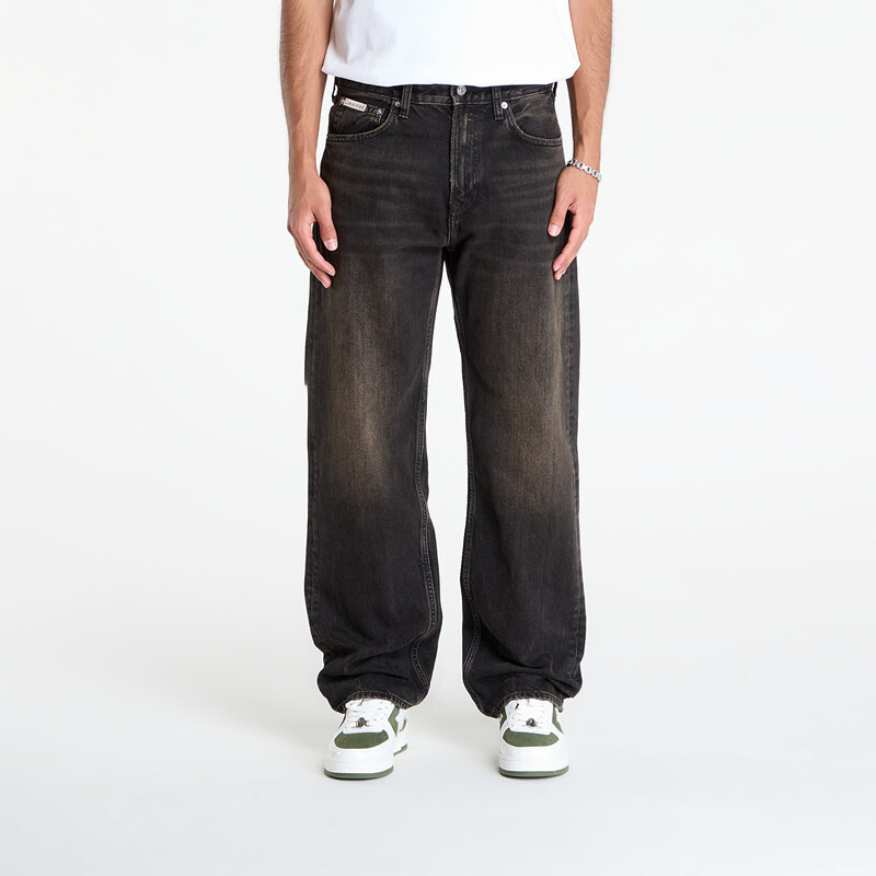 Džínsy Calvin Klein Jeans 90S Straight Espress Jeans Black W32/L34 65390979