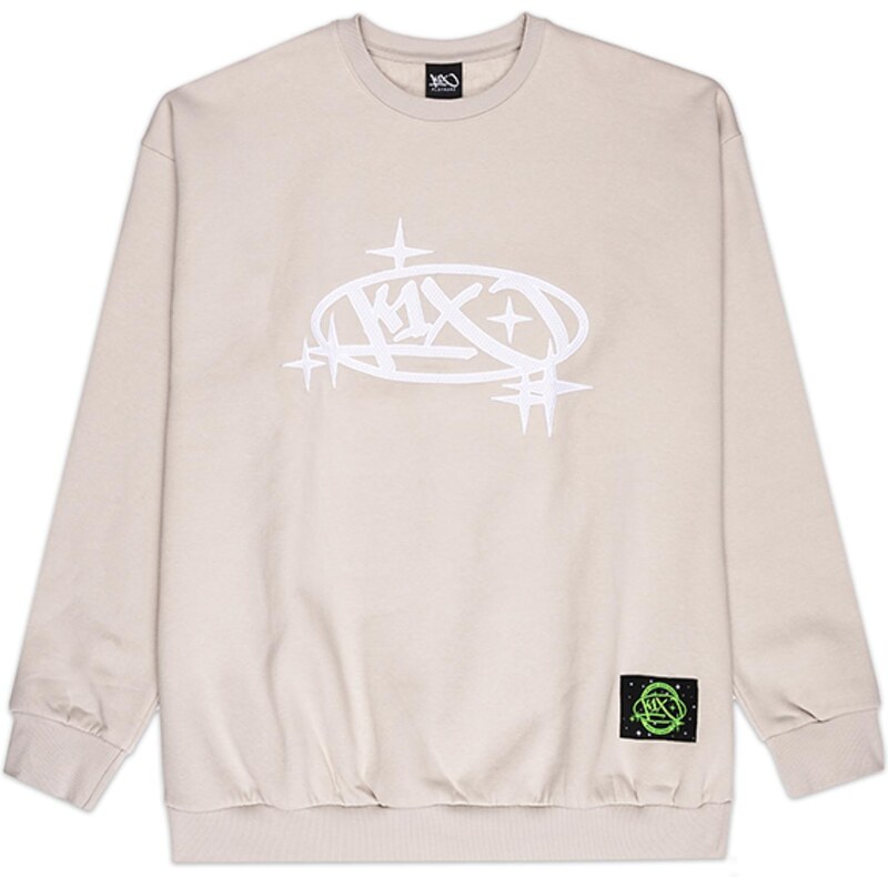 K1X Stars Logo Crewneck - Pánske - Mikina Karl Kani - Sivé - 60200010 66359721