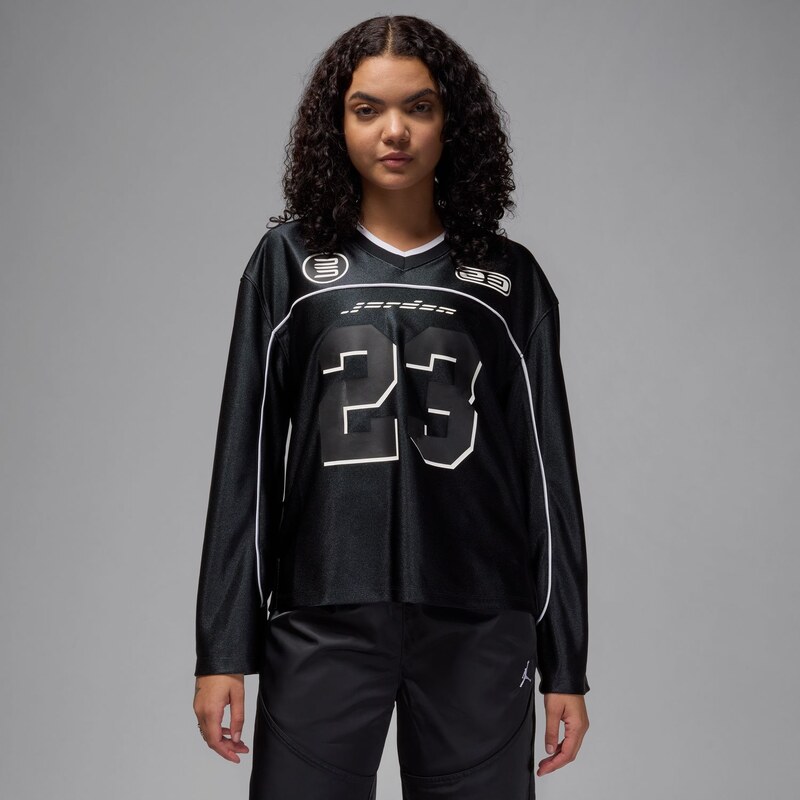 Jordan Wmns Long-Sleeve Jersey Black - Pánske - Dres Jordan - Čierne - 66359832