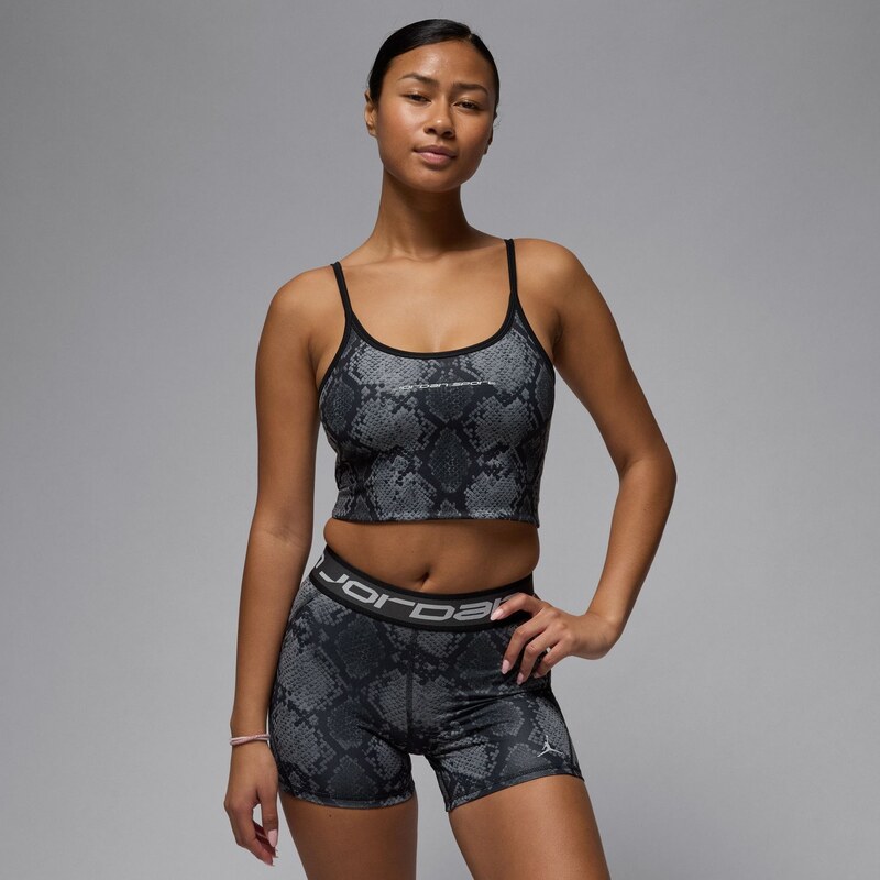 Jordan Sport Wmns Printed Cropped Tank Black - Dámske - Tričko Jordan 66359837