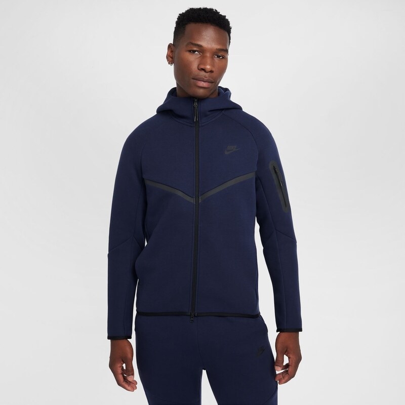 Nike Tech Full-Zip Windrunner Hoodie Obsidian - Pánske - Mikina Nike - 66359956