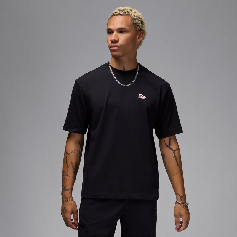 Jordan Brand Sneaker Patch Tee Black - Pánske - Tričko Jordan - Čierne 66359965