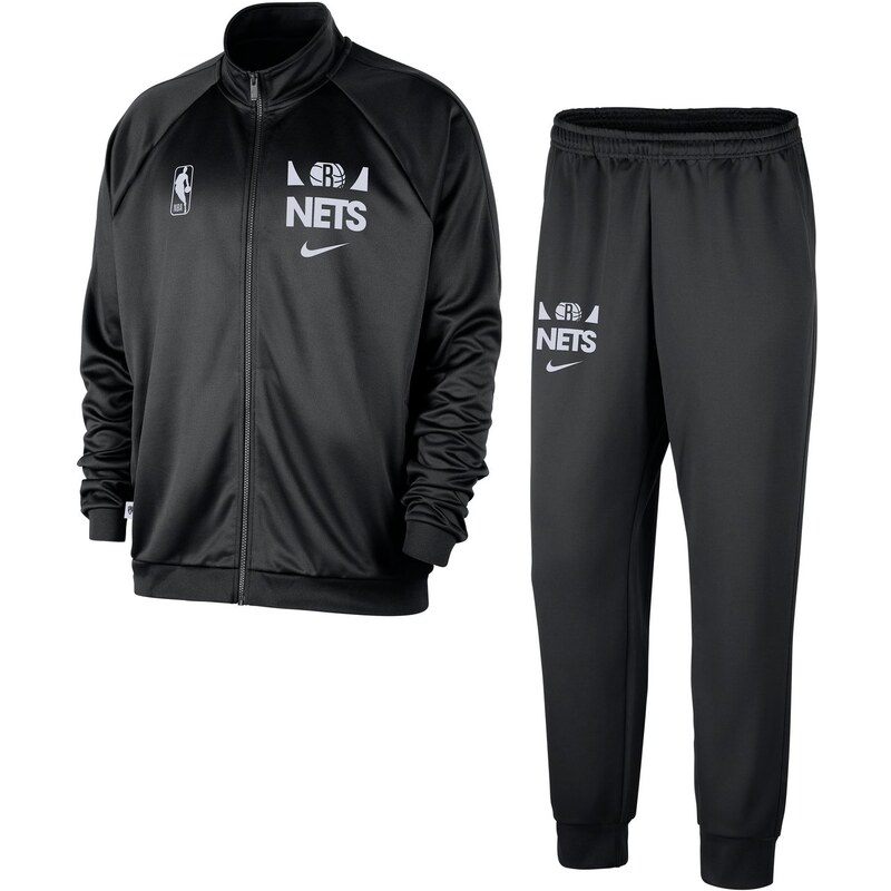 Nike NBA Brooklyn Nets Club Courtside Tracksuit Black - Pánske - Set 66360277