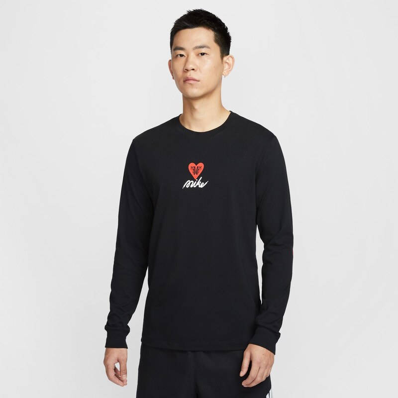 Nike Sportswear Long-Sleeve Tee Black - Pánske - Tričko Nike - Čierne 66360280