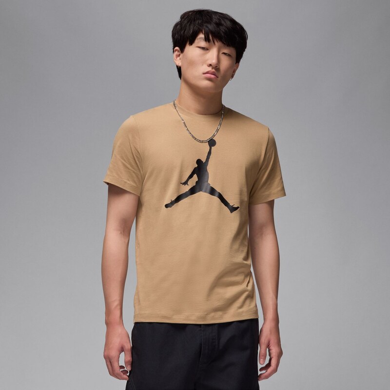 Jordan Jumpman Crew Tee Desert Camo - Pánske - Tričko Jordan - Hnedé - 66360406