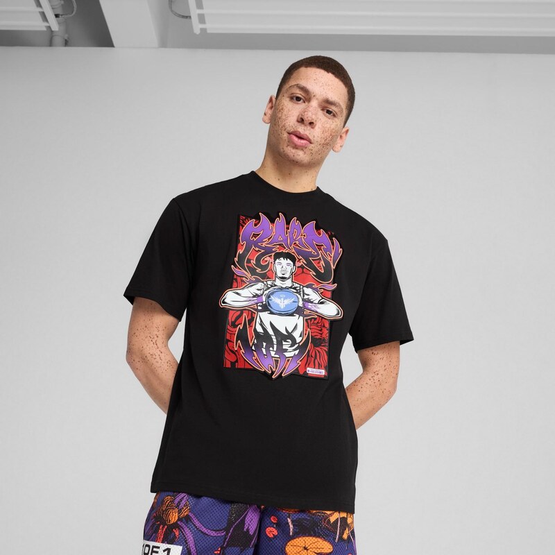 Puma x LaMelo Phoenix Tee I Black - Pánske - Tričko Puma - Čierne - 66360419