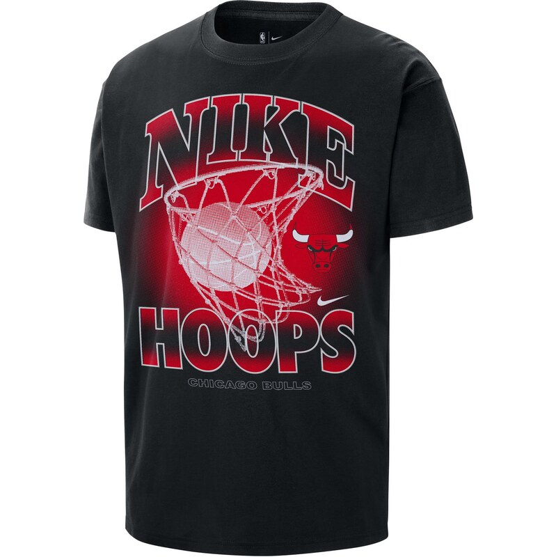 Nike NBA Max 90 Chicago Bulls Courtside Vintage Tee Black - Pánske - 66360450