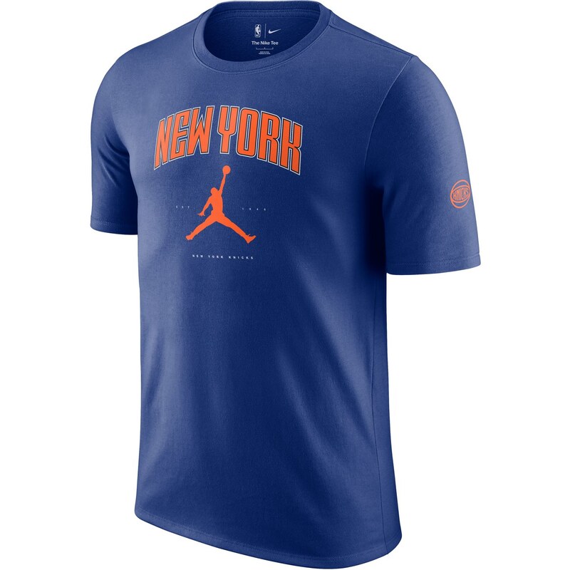 Jordan NBA New York Knicks Essential Tee Rush Blue - Pánske - Tričko 66360547