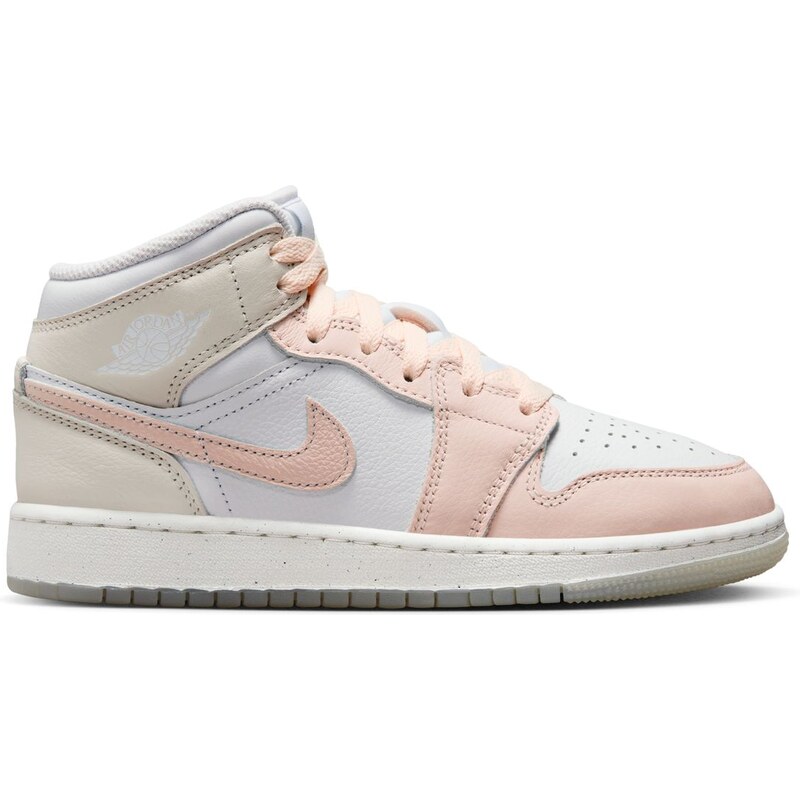 Air Jordan 1 Mid SE Flamingo (GS) - Detské - Tenisky Jordan - Biele - 66360746