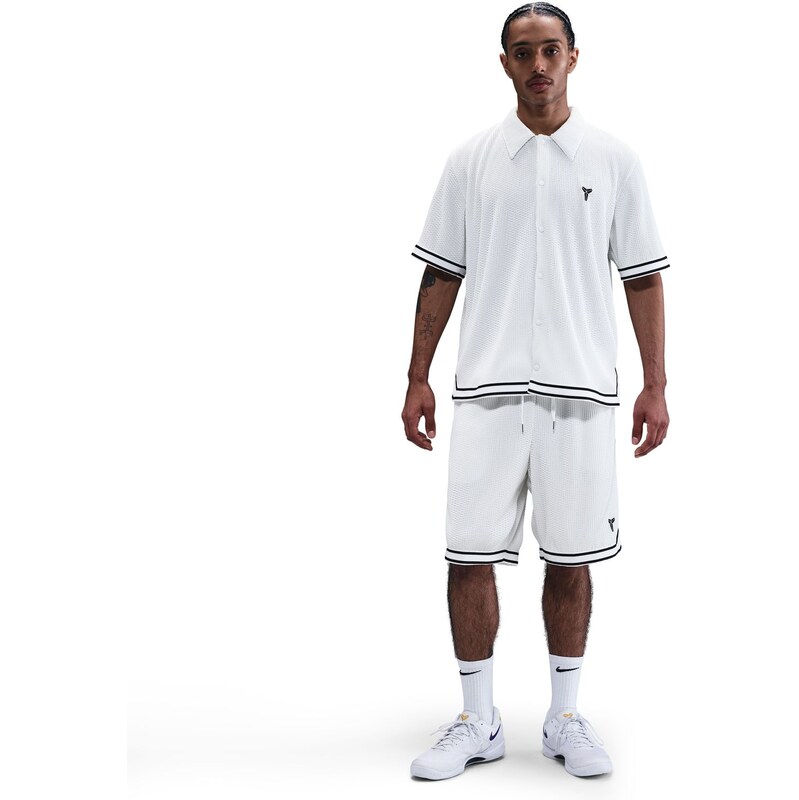 Nike Kobe Pleated Basketball 10in Shorts White - Pánske - Kraťasy Nike 66360785