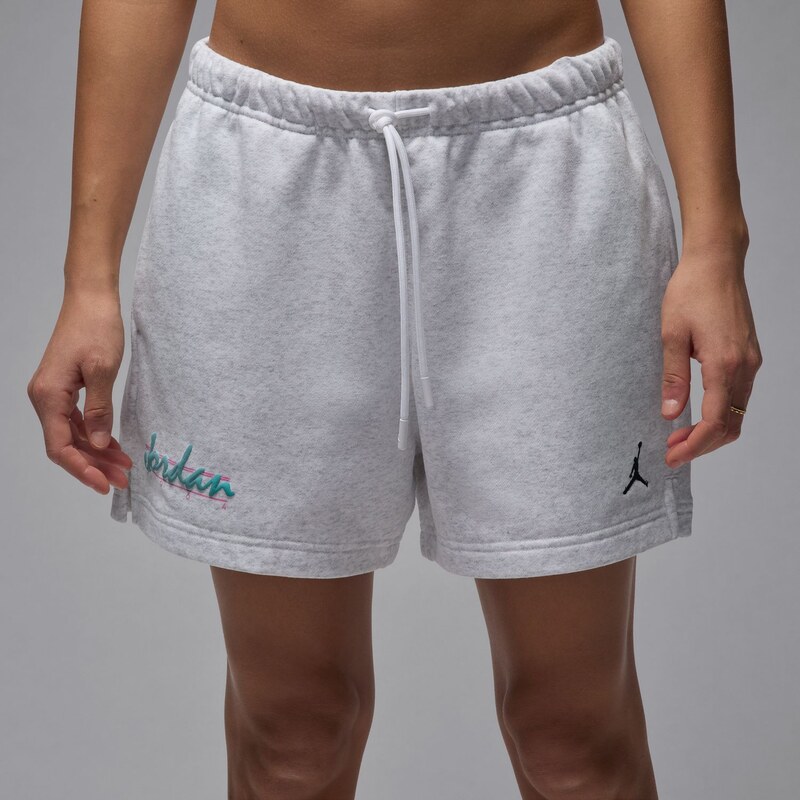 Jordan Brooklyn Fleece Wmns Shorts Birch Heather - Dámske - Kraťasy 66360816