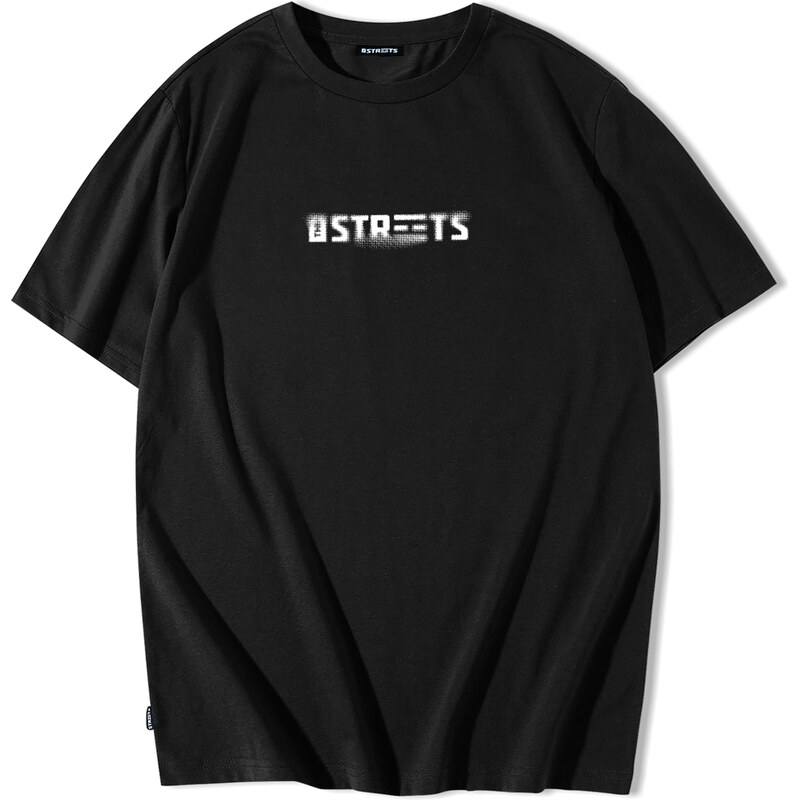 The Streets Halftone Tee Black - Pánske - Tričko The Streets - Čierne 66360876