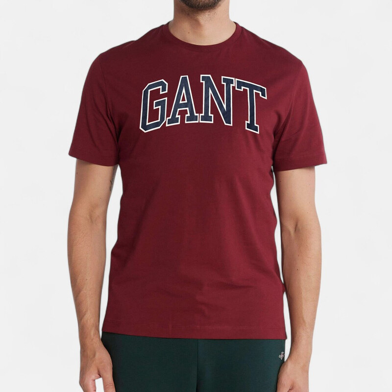 Pánské červené triko Gant 56408 65391063