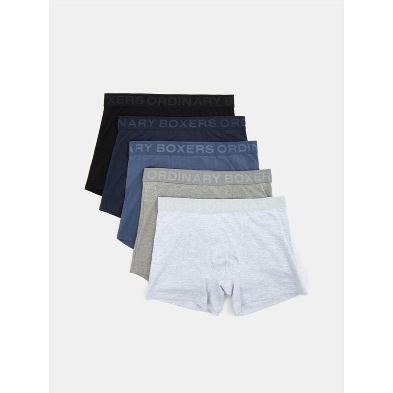 Sinsay - Súprava 5 boxeriek - tmavomodrá 65754660