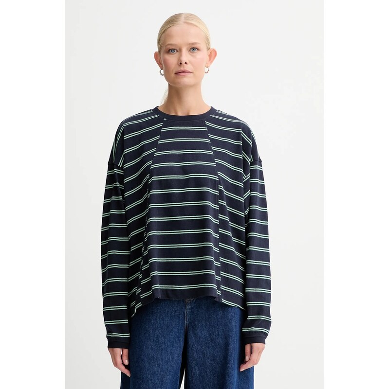 Bavlnené tričko G-Star A line stripe oversized 66513972