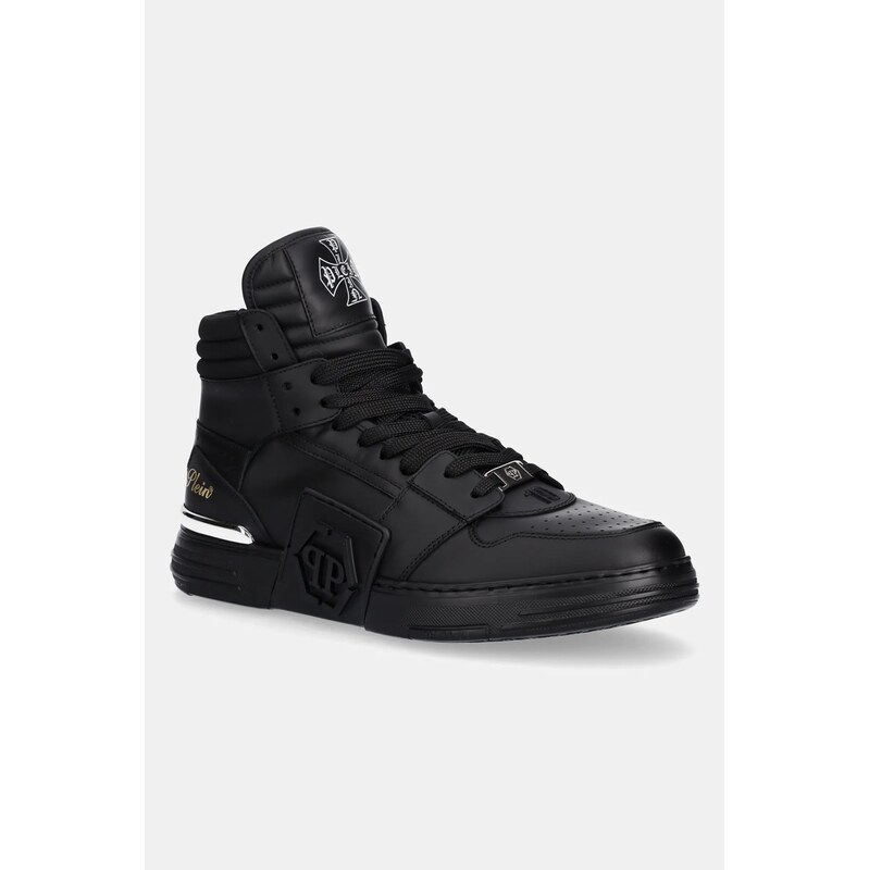 Kožené tenisky Philipp Plein Phantom Kicks High Top 65394323