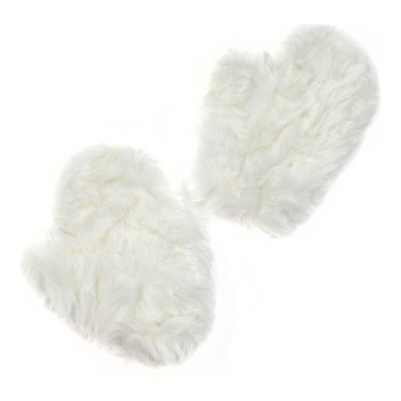 ArtOfPolo dámske chlpaté rukavice Nuuk Biele 65223985