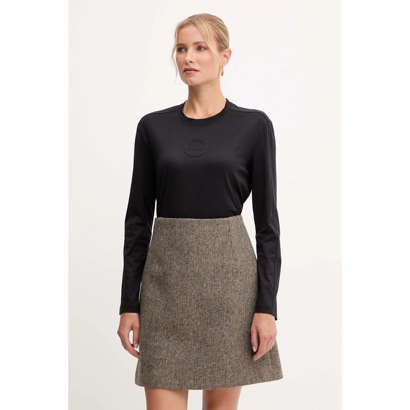 Bavlnené tričko s dlhým rukávom MM by Max Mara SORRISO 66513904