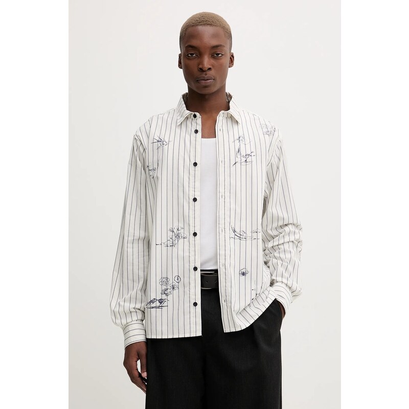 Bavlnená košeľa Desigual STRIPES PRINTED 65394256