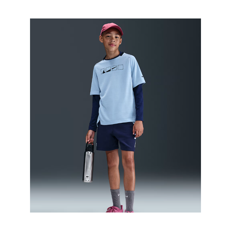 Nike Multi Big Kids Dri-FIT Fleece Shorts MIDNIGHT NAVY/CELESTINE BLUE 65394187