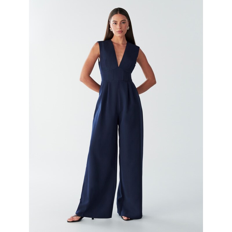 BWLDR Overal ROMANCE JUMPSUIT námornícka modrá 65905659