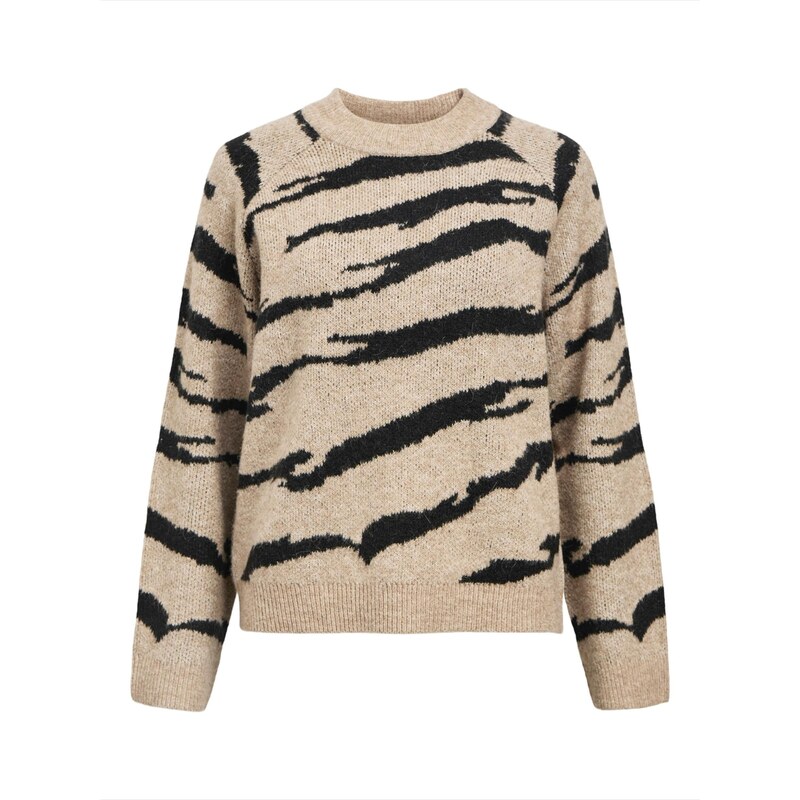 OBJECT Sveter OBJDiana hnedá melírovaná / čierna 65662996