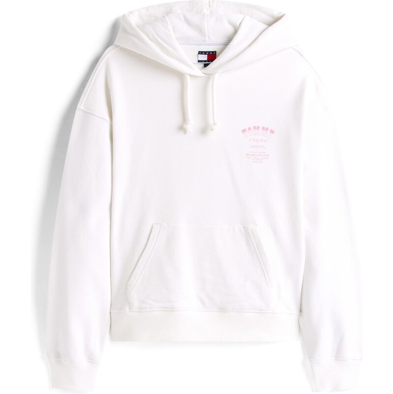 Tommy Jeans Mikina ružová / biela 65708009