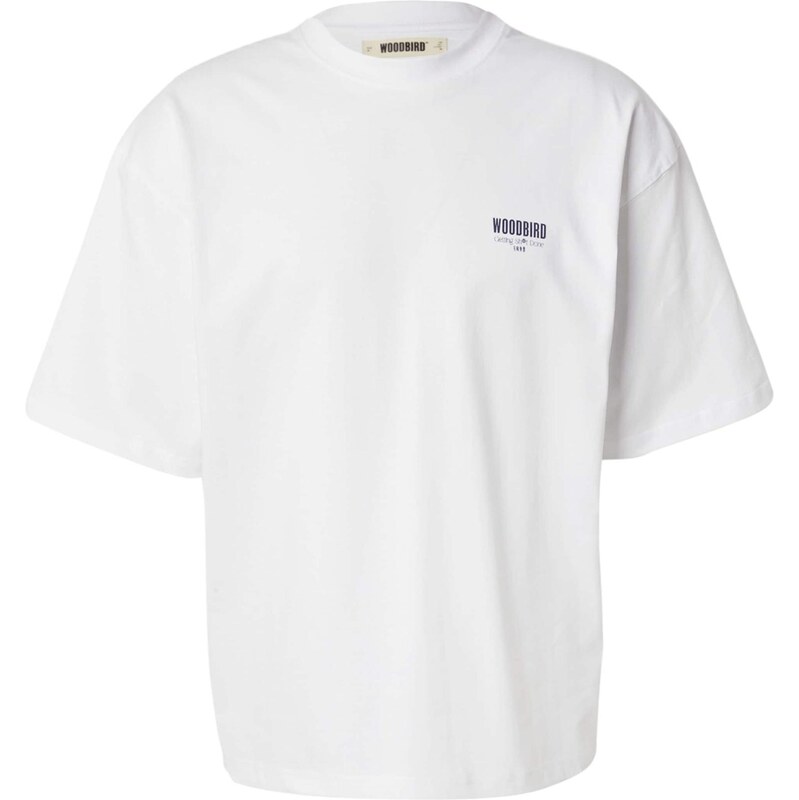 Woodbird Tričko Beam Pho enciánová / biela 65394959