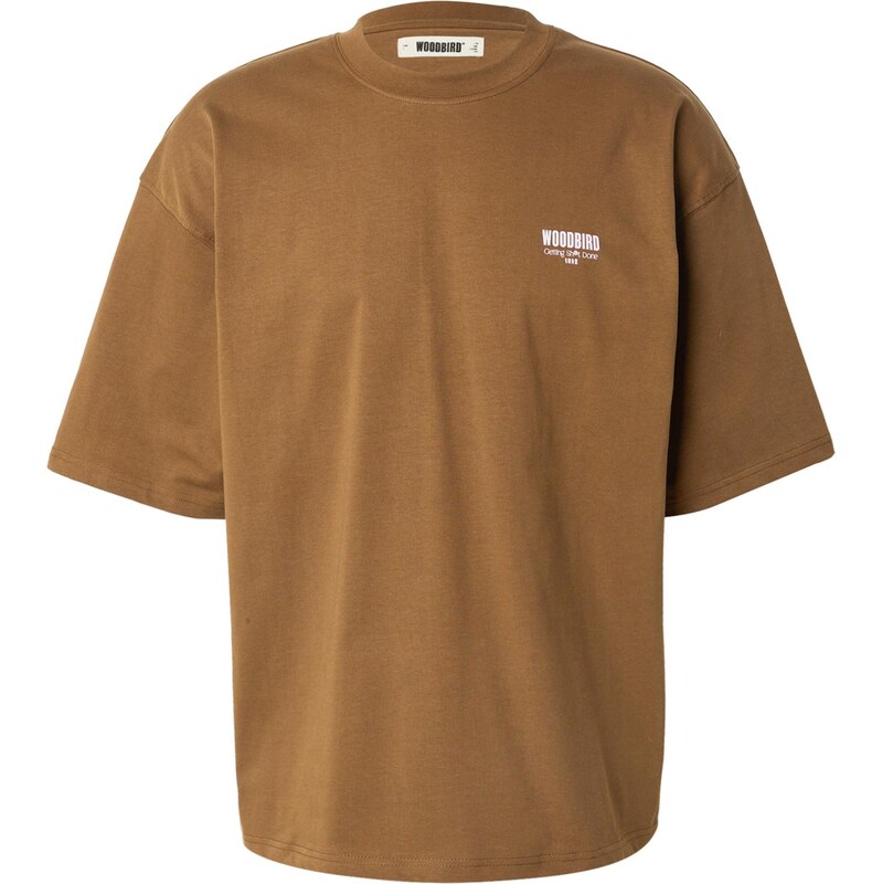 Woodbird Tričko Beam Pho hnedá / pastelovo ružová 65394969