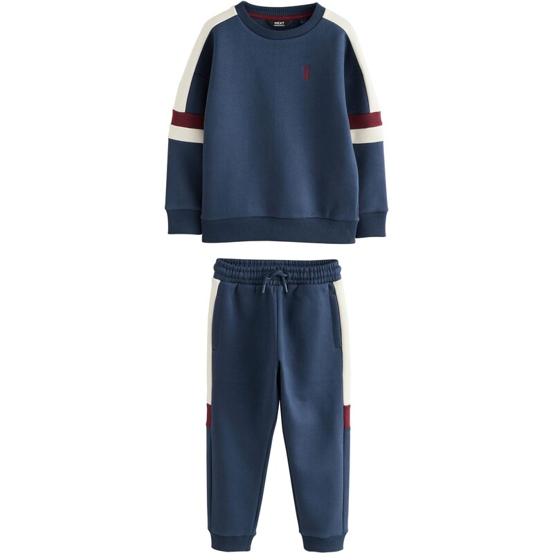 Next Joggingová súprava tmavomodrá / vínovo červená / prírodná biela 65888063