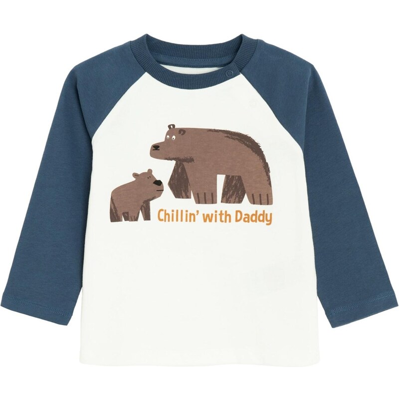 Cool Club Tričko tmavomodrá / hnedá / biela 66009192